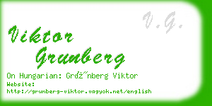 viktor grunberg business card